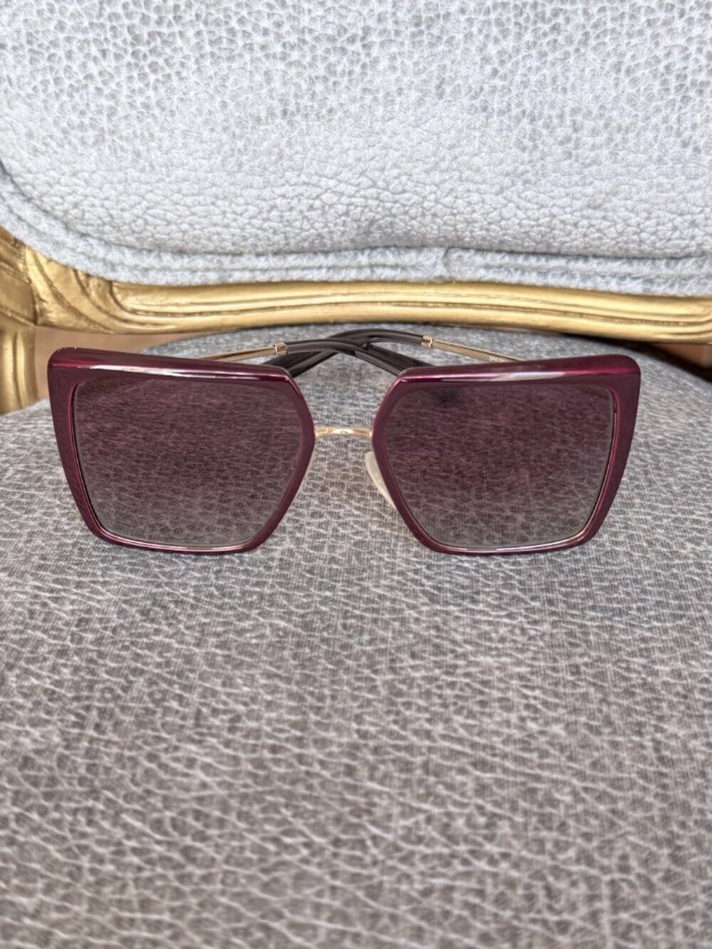 Prada Sunglasses PR 58WS VIY412 Square Woman Red (Garnet) - Picture 2 of 7